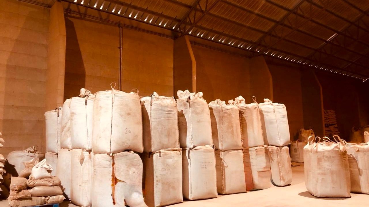 Megabolsas dentro de la bodega